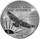 American Platinum Eagle bullion coin.