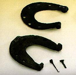 These Roman villa horseshoes from about 294 CE challenge assumptions about horseshoe history.