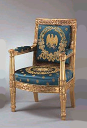Fauteuil (arm chair) by Pierre-Antoine Bellange. c. 1815.
