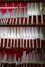 Japanese knives in Tokyo