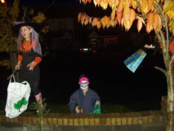 Typical Halloween scene in Dublin, Ireland.