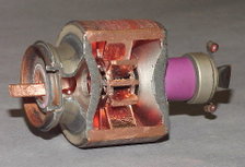 2. Magnetron with section removed (magnet is not shown)