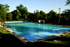 Deep Eddy Pool, built in 1915, is the oldest concrete swimming pool in Texas, United States