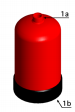 Fig. 2 : Bottle for portable fire extinguisher
