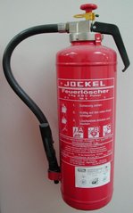 A fire extinguisher from Germany.