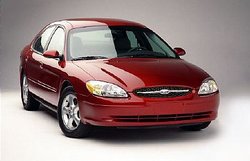 A Ford Taurus, one of Ford's most recognizable North American models.