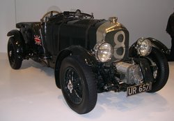 1929 "Blower" Bentley from the Ralph Lauren collection.  The large "blower" (supercharger) is located at the front, in front of the radiator, and gave the car its name.