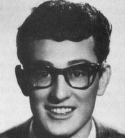  Buddy Holly's thick-rimmed glasses were part of his all-American image.