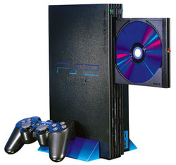 PlayStation 2 in Vertical Position.