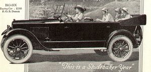 Studebaker's Big Six Touring Car, from a 1920 magazine ad.