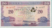 A Â£20 Ulster Bank banknote.