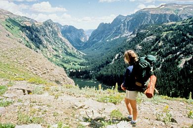 Backpacking in the Grand Teton National Park, United States
