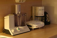 Small appliances in kitchen