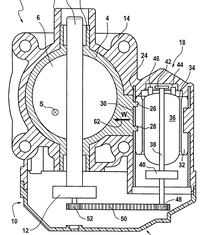 Throttle body with integrated motor actuator