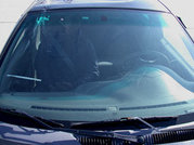 Automobile windshield.