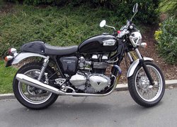 A new Triumph model for 2004, the Thruxton 900, named after a racing circuit in Hampshire, England